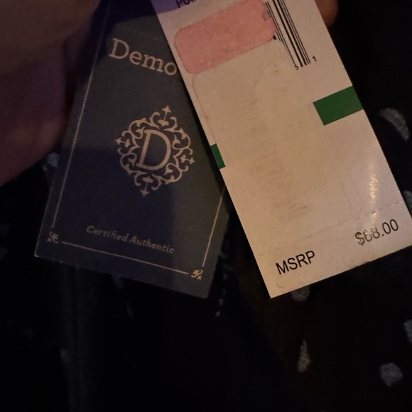 Democracy Blue and White Patterned Turtleneck Sweater - Picture 2 of 5